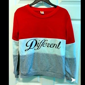 Color block graphic sweatshirt